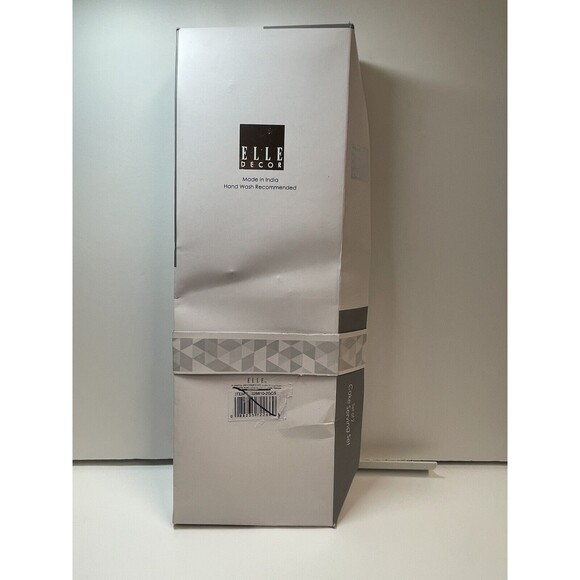 Elle Decor Set If 2 Cake White Gold Decorative Handle Serving Set New (Sm Flaw) - Picture 7 of 8